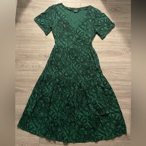 Disturbia Ophidia Snake Print Midi Dress